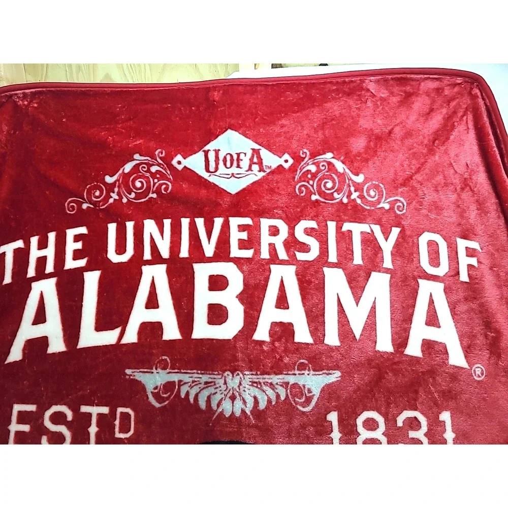 University of Alabama Throw Blanket Stadium Lap Blanket‎ Fan Cover 60x48